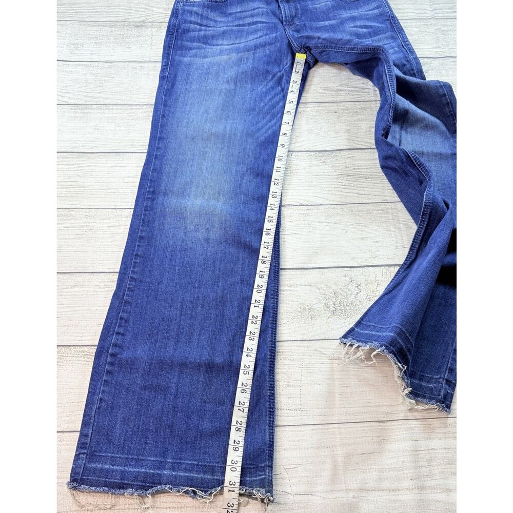 Ariat Denim Women’s Trouser Mid Rise Flare Penelope Jeans Raw Hem Size 31R - Picture 3 of 11